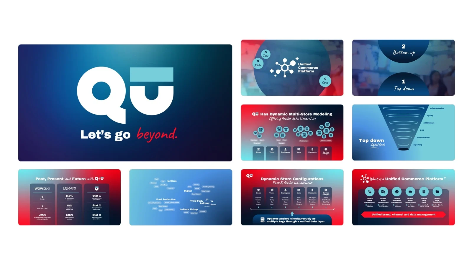Animated Pitch Deck Grid of Slides