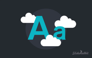 Standard fonts used for capital and lowercase A which are good fonts for presentations for legibility