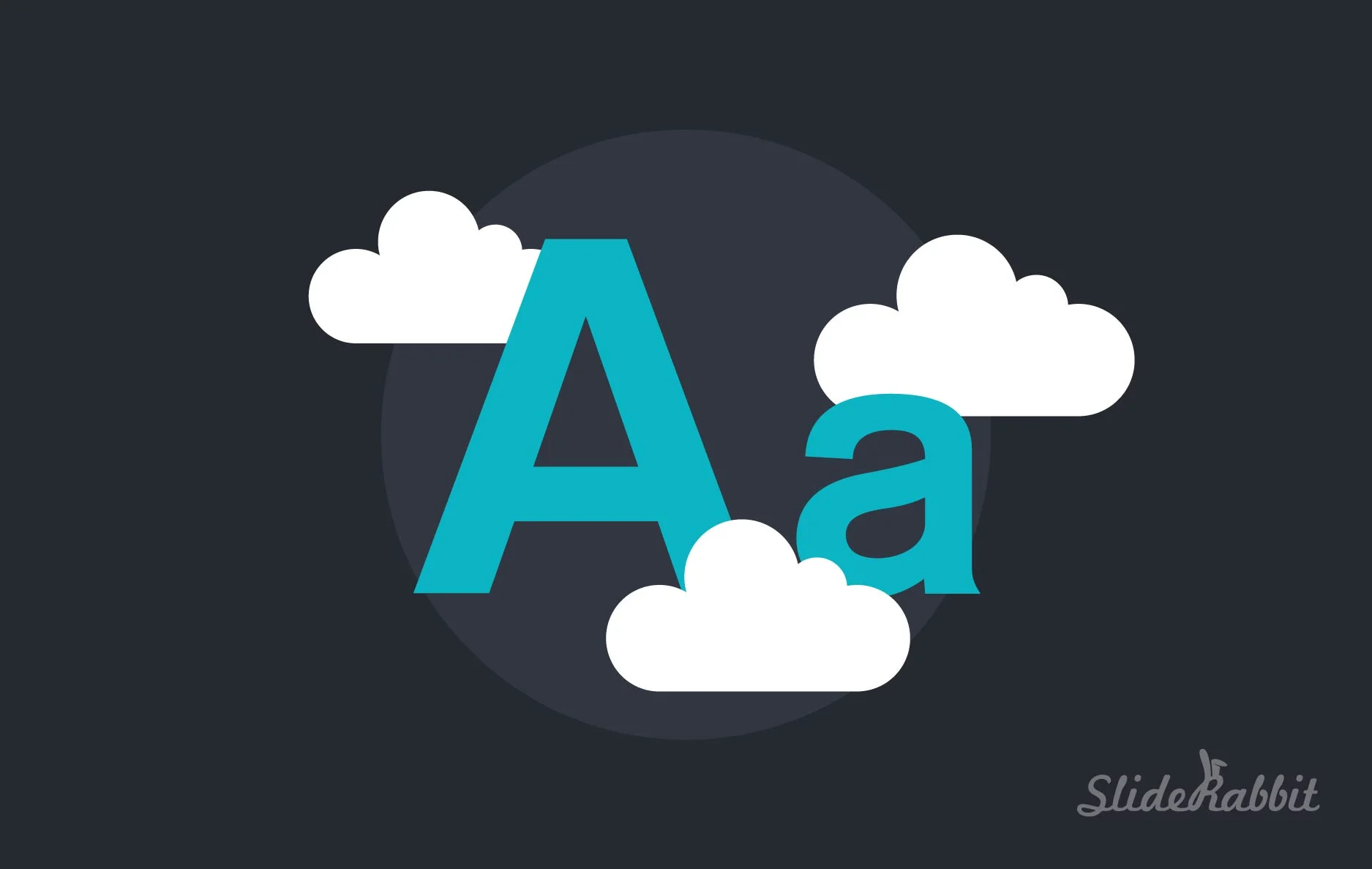 Standard fonts used for capital and lowercase A which are good fonts for presentations for legibility