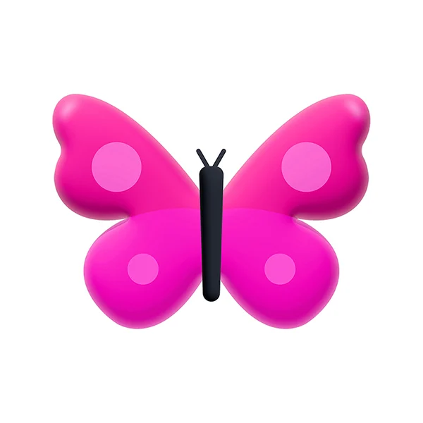 Services_Detail_Graphics_110223_1230pm Pink butterfly representing custom presentation design execution and animation services