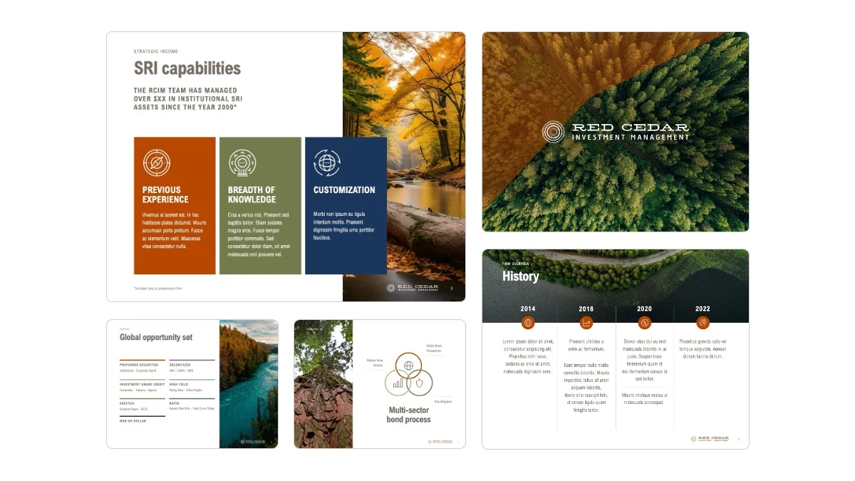 Slide Grid Text-Heavy Presentation Design